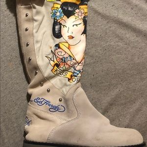Brand new in box Ed Hardy Boots.